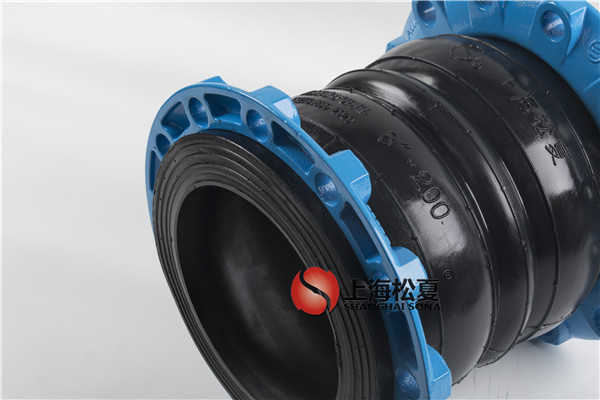 DN200球墨法蘭三元乙丙雙球體橡膠接頭，耐高溫